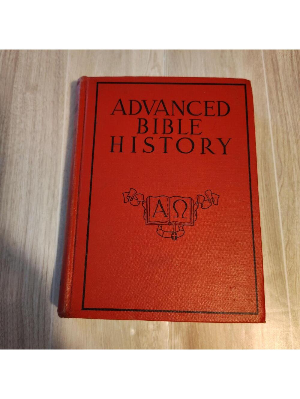 Advanced Bible History Hardcover Book Red Cover Vintage Religious Text